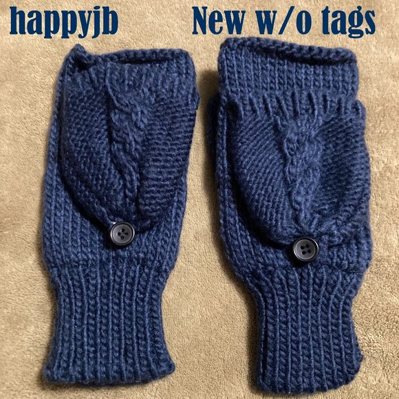 NWOT Vintage Modena Extrasoft Knit Fold-Over Mittens - Picture 2 of 7